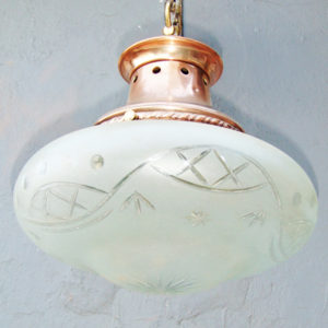 Cut glass pendant