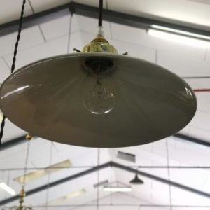 Porcelain shade on Cord Pendant