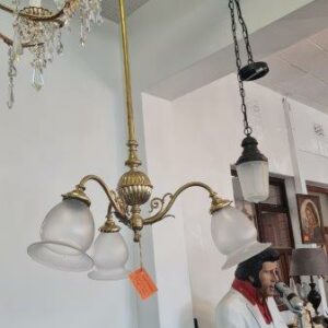 3-arm Brass Pendant