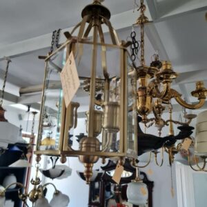 Brass Bevel Glass Lantern