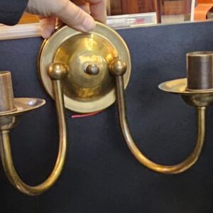 Double U-arm brass Wall Light